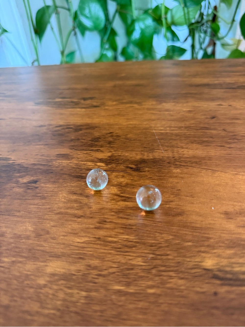 Clear Glass Stud marbles - Minimalist Women’s pieces